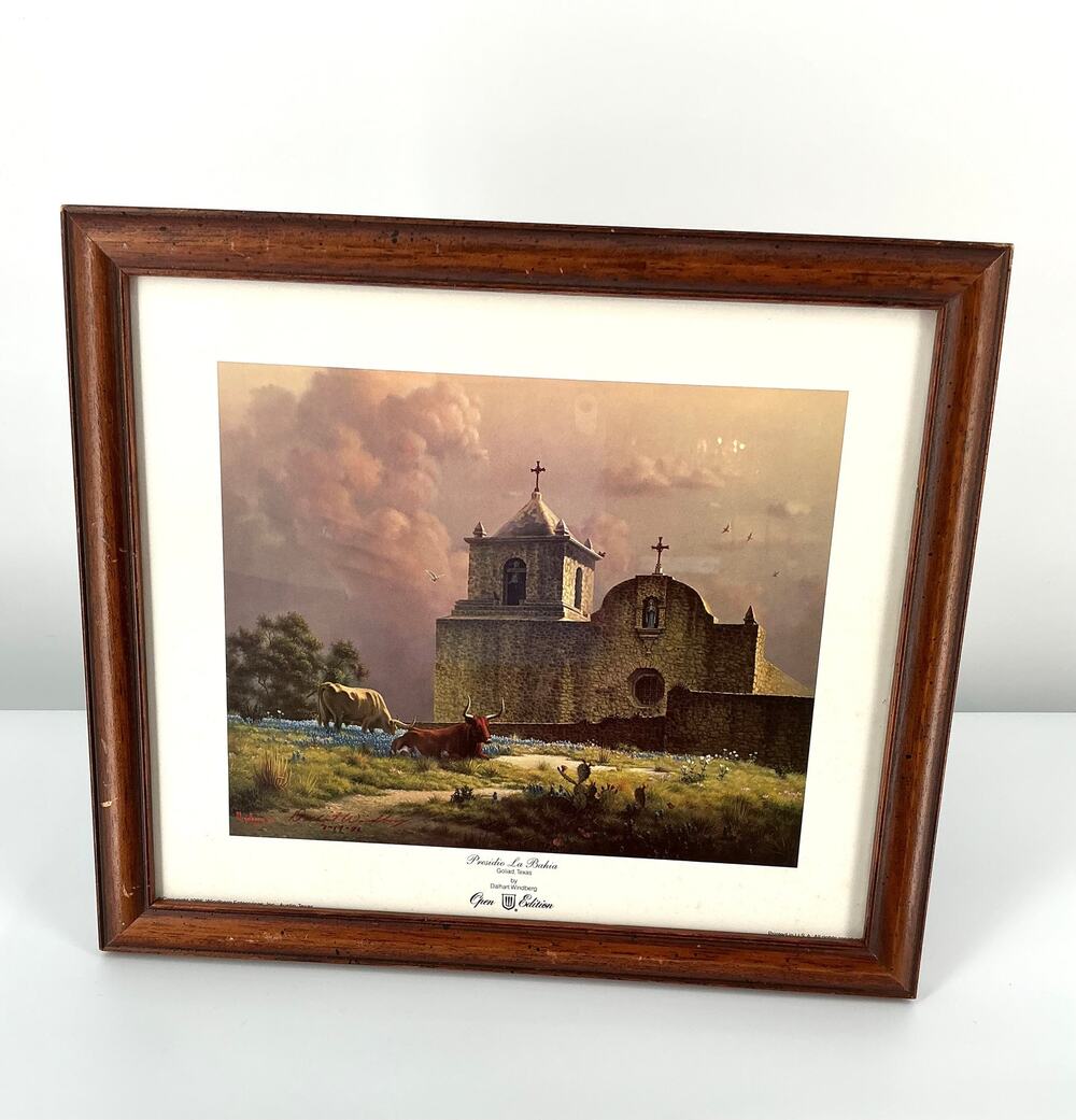 Dalhart Windberg Signed Presidio La Bahia Goliad Texas Print Open Edition 1986